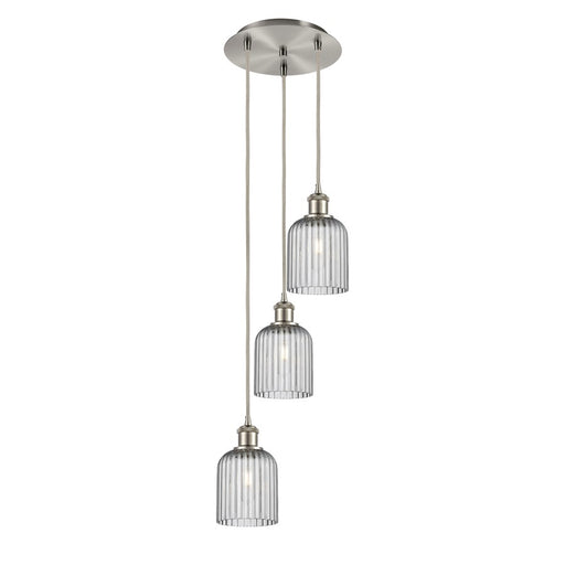 Innovations Ball B Veil 3Lt 12" Cord Multi Pend, SN/SM - 113B-3P-SN-G559-5SM