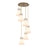 Innovations Newton-C 6Lt 8" CM Pendant, 14" Cpy, BS/WH - 116-410-1PS-BB-G411-8WH