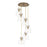 Innovations Newton-B 6Lt 8" CM Pendant, 14" Cpy, BS/CL - 116-410-1PS-BB-G412-8CL