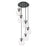 Innovations Newton-S 6Lt 8" CM Pendant, 14" Cpy, BK/CL - 116-410-1PS-BK-G410-8CL