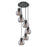 Innovations Newton-S 6Lt 8" CM Pendant, 14" Cpy, BK/SM - 116-410-1PS-BK-G410-8SM