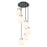 Innovations Newton-S 6Lt 8" CM Pendant, 14" Cpy, BK/WH - 116-410-1PS-BK-G410-8WH