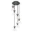 Innovations Newton-C 6Lt 8" CM Pendant, 14" Cpy, BK/CL - 116-410-1PS-BK-G411-8CL