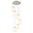 Innovations Newton-S 6Lt 8" CM Pendant, 14" Cpy, SN/WH - 116-410-1PS-SN-G410-8WH