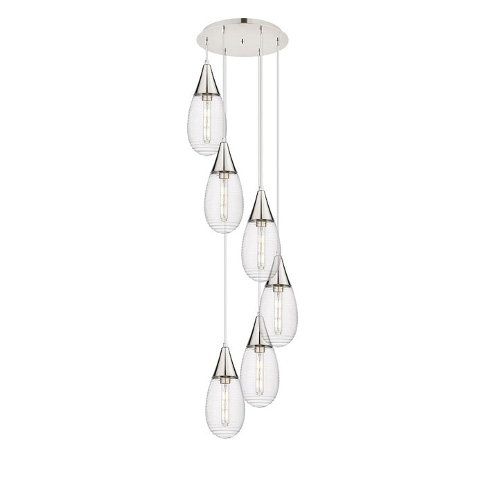 Innovations Malone 6Lt 6" CM Pendant, 14" Cpy, PN/SCL - 116-450-1P-PN-G450-6SCL