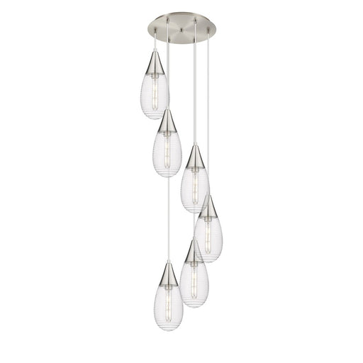 Innovations Malone 6Lt 6" CM Pendant, 14" Cpy, SN/SCL - 116-450-1P-SN-G450-6SCL