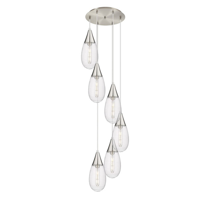 Innovations Malone 6Lt 6" CM Pendant, 14" Cpy, SN/SCL - 116-450-1P-SN-G450-6SCL
