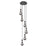 Innovations Owego 6Lt 5" CM Pendant, 14" Canopy, BK/SM - 116-451-1P-BK-G451-5SM