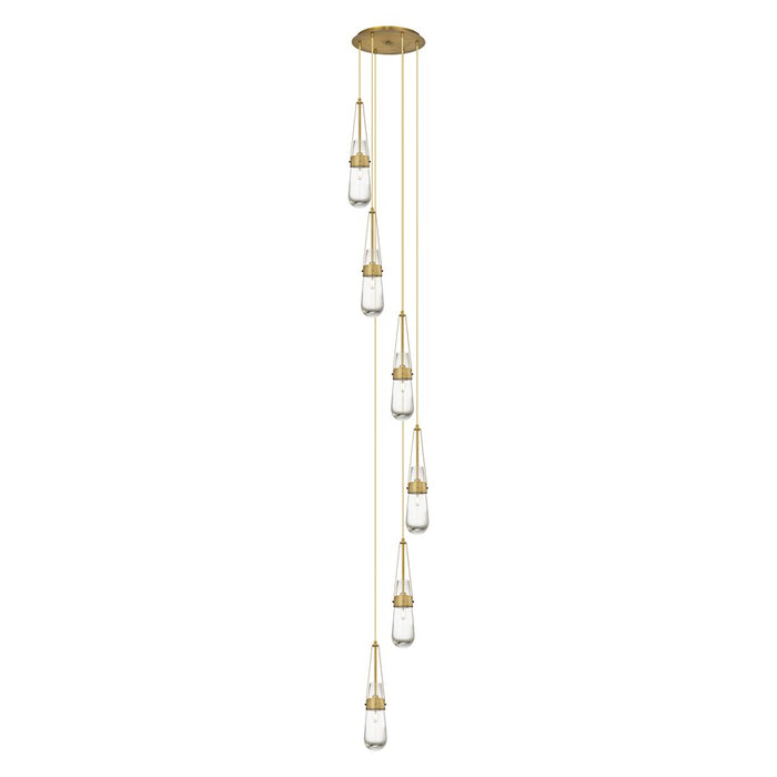 Innovations Milan 6Lt 4" CM Pendant, 14" Canopy, BS/CL - 116-452-1P-BB-G452-4CL