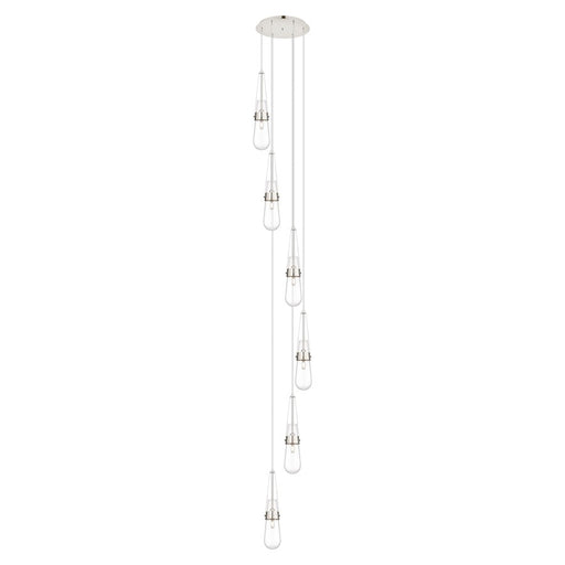 Innovations Milan 6Lt 4" CM Pendant, 14" Canopy, PN/CL - 116-452-1P-PN-G452-4CL