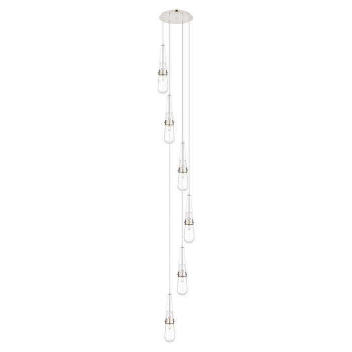 Innovations Milan 6Lt 4" CM Pendant, 14" Canopy, PN/CL - 116-452-1P-PN-G452-4CL