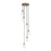 Innovations Crown Point 6Lt 16" Cord Multi Pendant, BRS/DS - 116B-6P-BB-G434-7DE