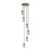 Innovations Crown Point 6Lt 16" Cord Multi Pendant, BRS/SM - 116B-6P-BB-G434-7SM