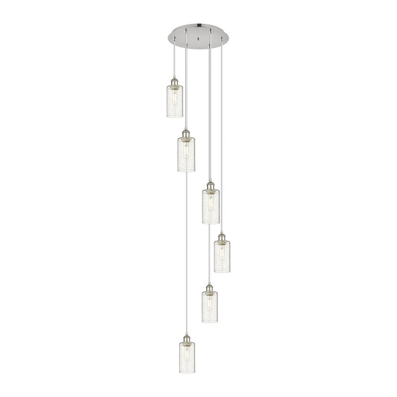 Innovations Crown Point 6Lt 16" Cord Multi Pendant, PN/SD - 116B-6P-PN-G434-7SDY