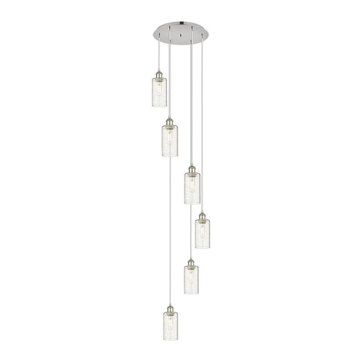 Innovations Crown Point 6Lt 16" Cord Multi Pendant, PN/SD - 116B-6P-PN-G434-7SDY