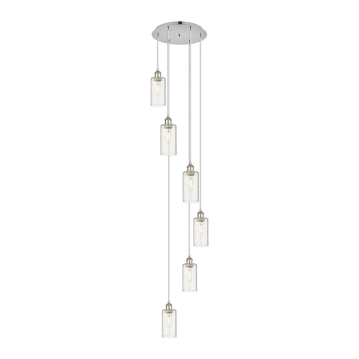 Innovations Crown Point 6Lt 16" Cord Multi Pendant, PN/SD - 116B-6P-PN-G434-7SDY