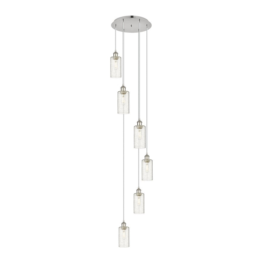 Innovations Crown Point 6Lt 16" Cord Multi Pendant, PN/SD - 116B-6P-PN-G434-7SDY