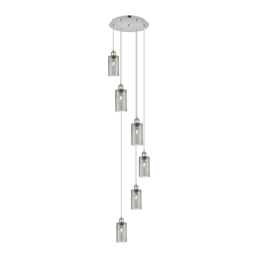 Innovations Crown Point 6Lt 16" Cord Multi Pendant, PN/SM - 116B-6P-PN-G434-7SM