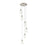 Innovations Crown Point 6Lt 16" Cord Multi Pendant, SN/CL - 116B-6P-SN-G434-7CL