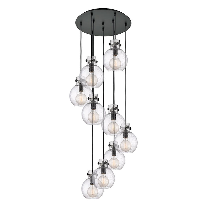 Innovations Newton-S 9Lt 8" CM Pendant, 18" Cpy, B/SD - 119-410-1PS-BK-G410-8SDY