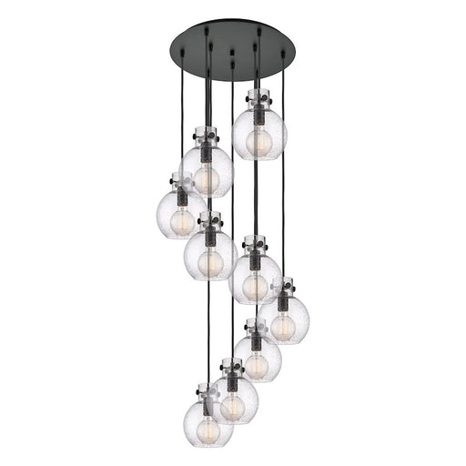 Innovations Newton-S 9Lt 8" CM Pendant, 18" Cpy, B/SD - 119-410-1PS-BK-G410-8SDY