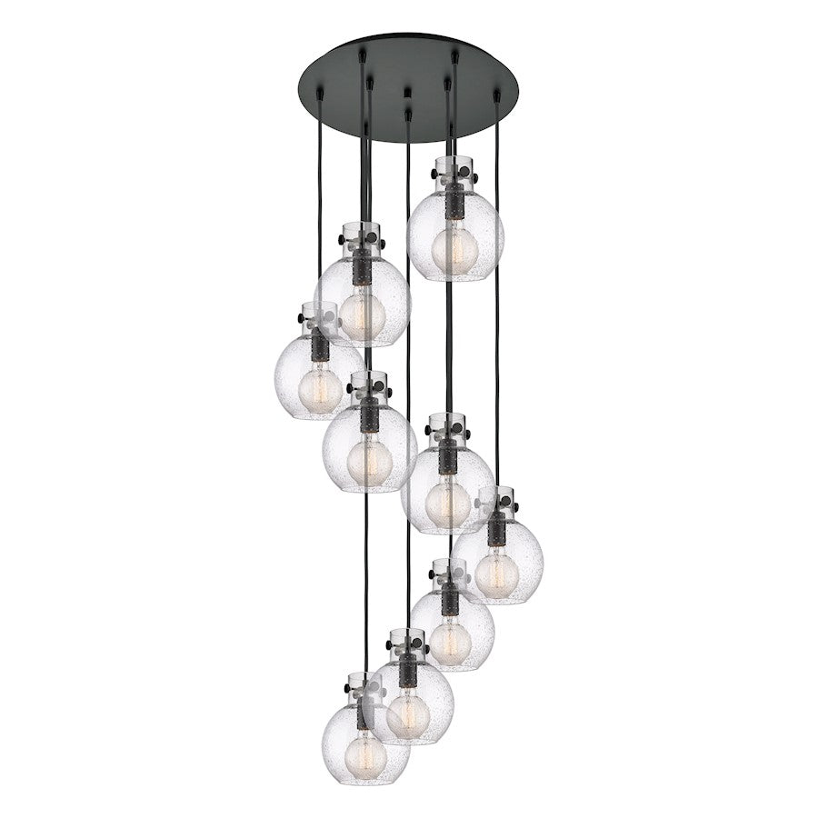 Innovations Newton-S 9Lt 8" CM Pendant, 18" Cpy, B/SD - 119-410-1PS-BK-G410-8SDY
