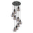 Innovations Newton-S 9Lt 8" CM Pendant, 18" Cpy, BK/SM - 119-410-1PS-BK-G410-8SM