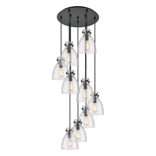Innovations Newton-B 9Lt 8" CM Pendant, 18" Cpy, B/SD - 119-410-1PS-BK-G412-8SDY