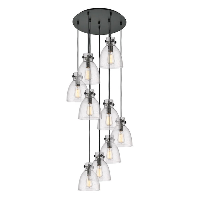 Innovations Newton-B 9Lt 8" CM Pendant, 18" Cpy, B/SD - 119-410-1PS-BK-G412-8SDY