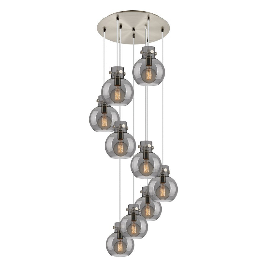 Innovations Newton-S 9Lt 8" CM Pendant, 18" Cpy, SN/SM - 119-410-1PS-SN-G410-8SM