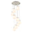 Innovations Newton-S 9Lt 8" CM Pendant, 18" Cpy, SN/WH - 119-410-1PS-SN-G410-8WH