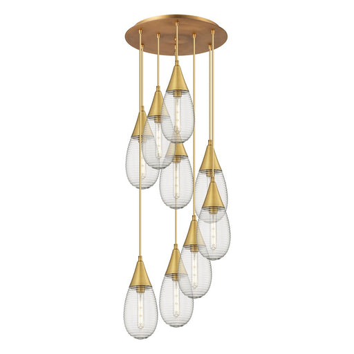 Innovations Malone 9Lt 6" CM Pendant, 18" Cpy, BS/SCL - 119-450-1P-BB-G450-6SCL