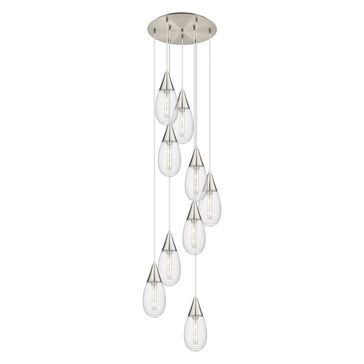 Innovations Malone 9Lt 6" CM Pendant, 18" Cpy, SN/SCL - 119-450-1P-SN-G450-6SCL