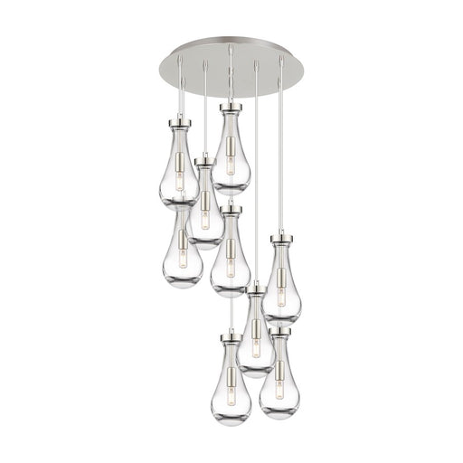 Innovations Owego 9Lt 5" CM Pendant, 18" Canopy, PN/CL - 119-451-1P-PN-G451-5CL