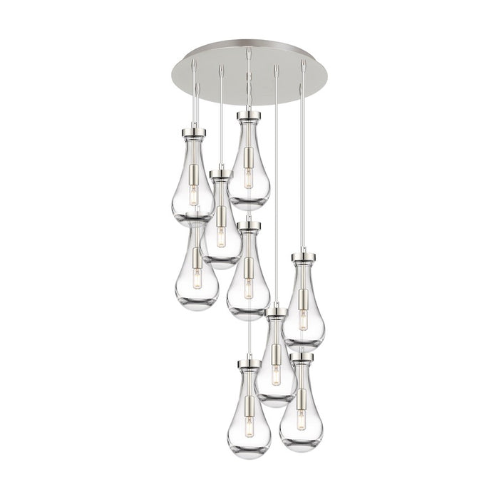 Innovations Owego 9Lt 5" CM Pendant, 18" Canopy, PN/CL - 119-451-1P-PN-G451-5CL