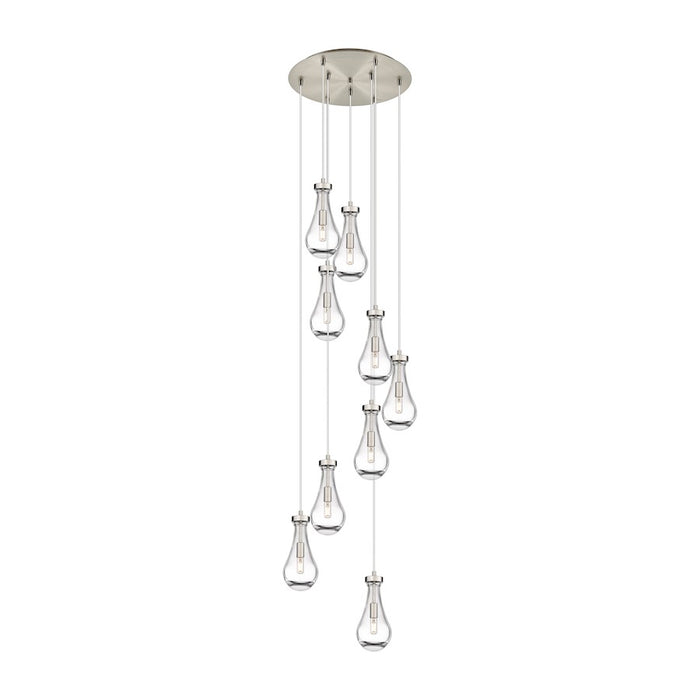 Innovations Owego 9Lt 5" CM Pendant, 18" Canopy, SN/CL - 119-451-1P-SN-G451-5CL