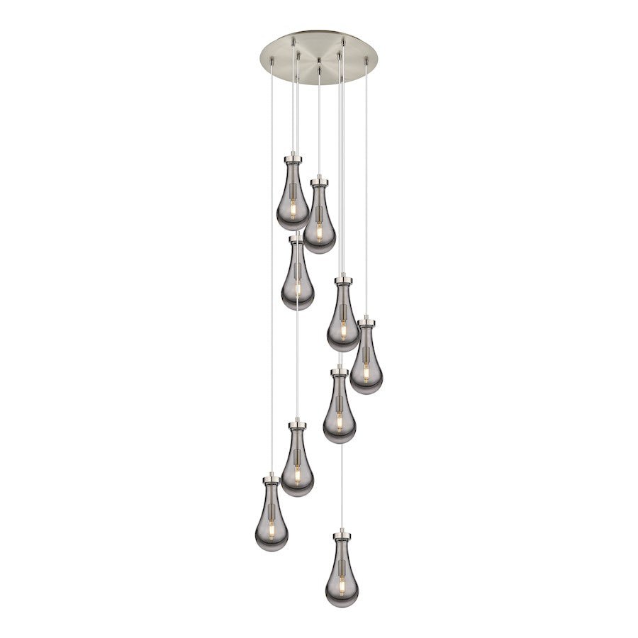 Innovations Owego 9Lt 5" CM Pendant, 18" Canopy, SN/SM - 119-451-1P-SN-G451-5SM