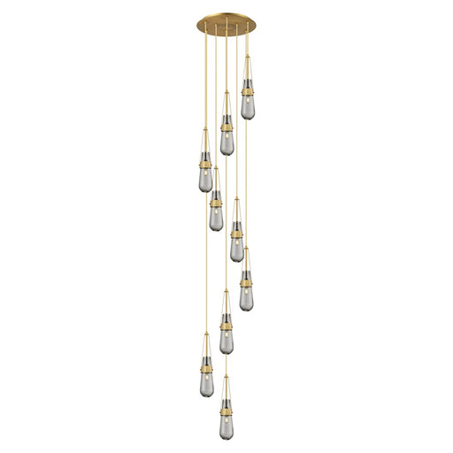 Innovations Milan 9Lt 4" CM Pendant, 18" Canopy, BS/SM - 119-452-1P-BB-G452-4SM