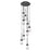 Innovations Milan 9Lt 4" CM Pendant, 18" Canopy, BK/CL - 119-452-1P-BK-G452-4CL