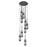 Innovations Milan 9Lt 4" CM Pendant, 18" Canopy, BK/SM - 119-452-1P-BK-G452-4SM