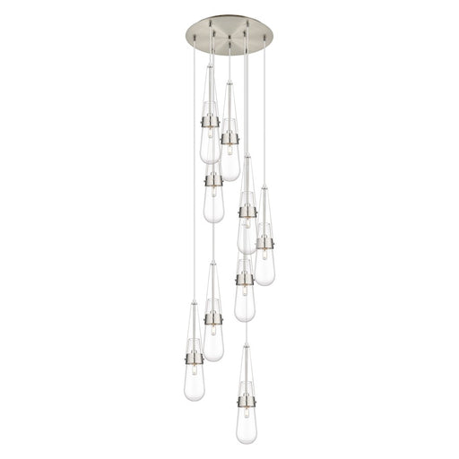 Innovations Milan 9Lt 4" CM Pendant, 18" Canopy, SN/CL - 119-452-1P-SN-G452-4CL