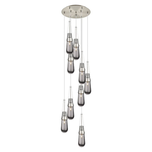 Innovations Milan 9Lt 4" CM Pendant, 18" Canopy, SN/SM - 119-452-1P-SN-G452-4SM