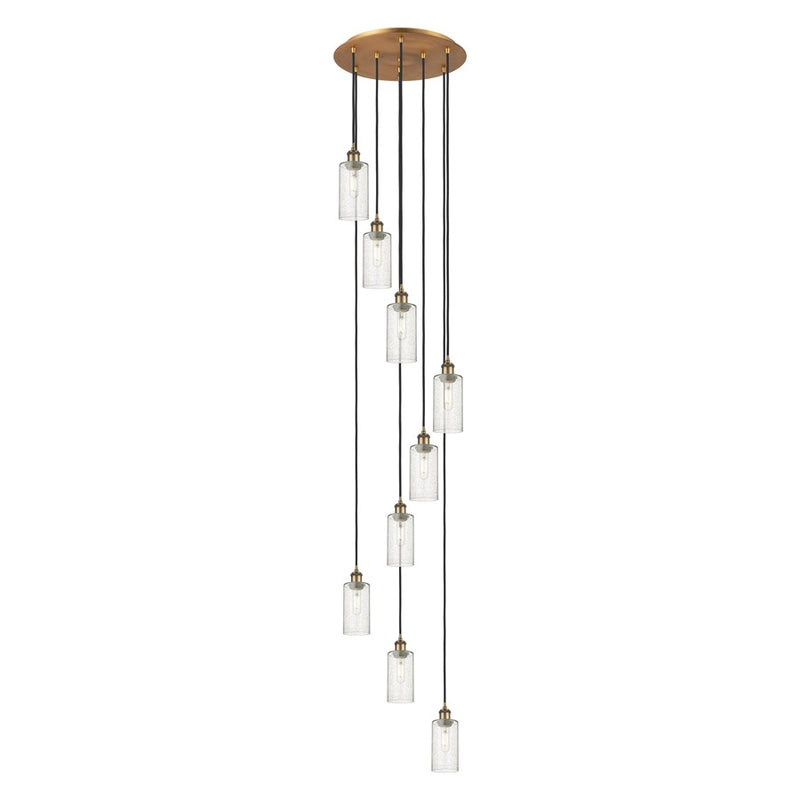Innovations Crown Point 9Lt 19" Cord Multi Pend, BRS/SD - 119B-9P-BB-G434-7SDY