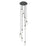 Innovations Crown Point 9Lt 19" Cord Multi Pendant, BK/SD - 119B-9P-BK-G434-7SDY