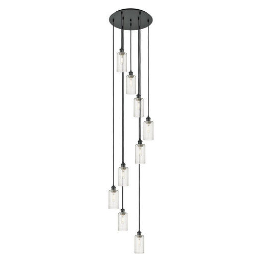 Innovations Crown Point 9Lt 19" Cord Multi Pendant, BK/SD - 119B-9P-BK-G434-7SDY