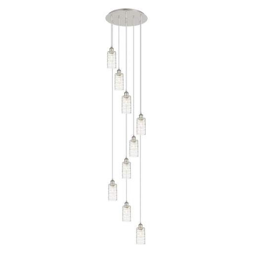 Innovations Crown Point 9Lt 19" Cord Multi Pendant, PN/DS - 119B-9P-PN-G434-7DE