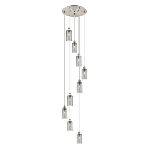 Innovations Crown Point 9Lt 19" Cord Multi Pendant, SN/SM - 119B-9P-SN-G434-7SM