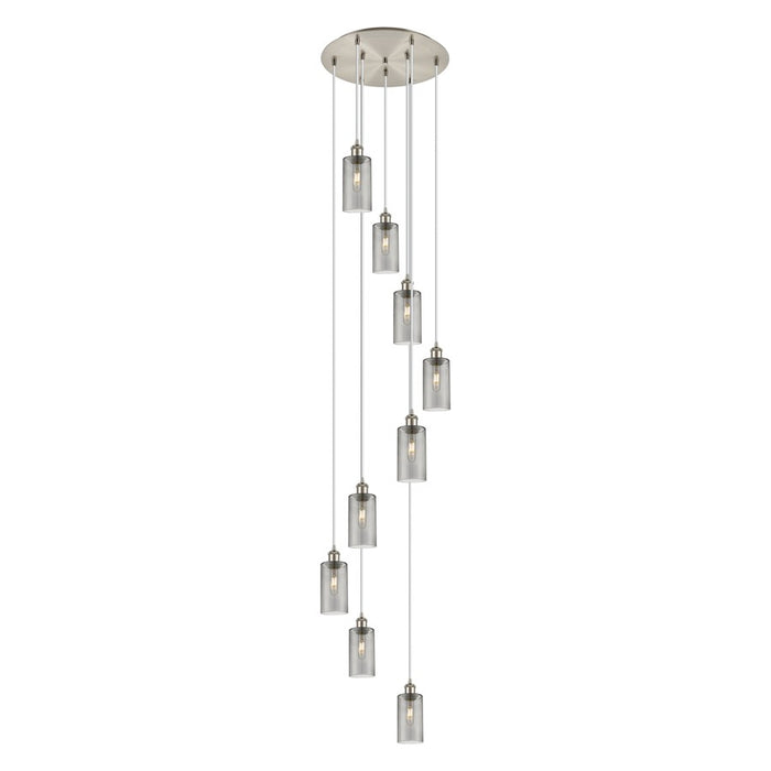 Innovations Crown Point 9Lt 19" Cord Multi Pendant, SN/SM - 119B-9P-SN-G434-7SM