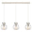 Innovations Newton Sphere 3Lt 8" CL Pendant, PN/SD - 123-410-1PS-PN-G410-8SDY