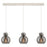 Innovations Newton Sphere 3Lt 8" CL Pendant, PN/SM - 123-410-1PS-PN-G410-8SM